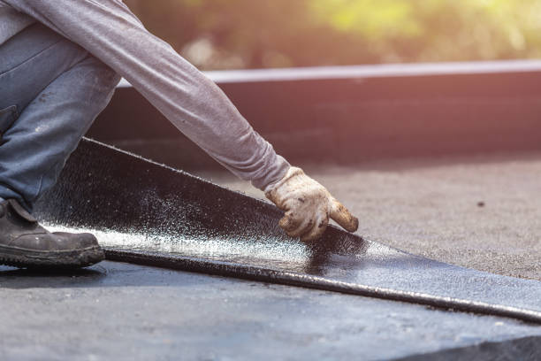 Professional Waterproofing technician working in Jones, MI